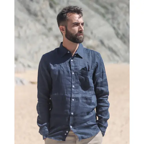 SANTA CRUZ STA NATIVE LINE | CAMISA LINHO | NAVY