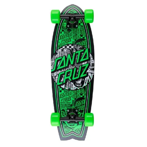SANTA CRUZ COMPLETE FLIER COLLAGE DOT SHARK GREEN | 27.7