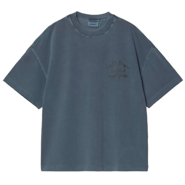 CARHARTT S/S BAIT SHACK T-SHIRT | DUSKY BLUE GARMENT DYED