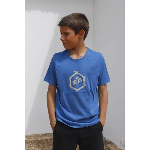 SANTA CRUZ STA HEXAGONO | T-SHIRT JUNIOR | LIGHT ROYAL BLUE