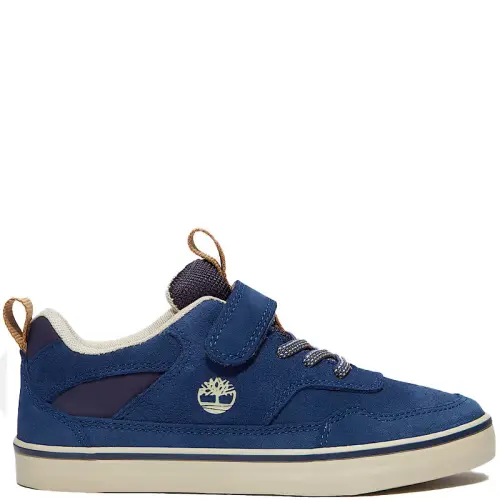 TIMBERLAND STONE JUMP LOW HOOK E LOOP SNEAKER DARK BLUE SUEDE