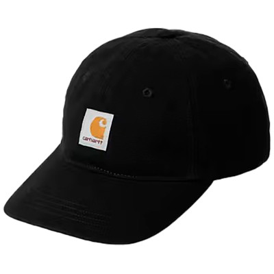 CARHARTT SELBY CANVAS CAP COTTON | BLACK STONE WASHED