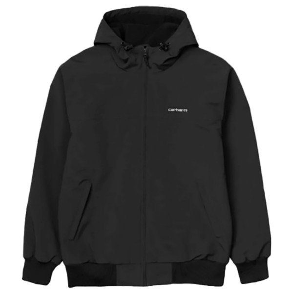 CARHARTT HOODED SAIL JACKET 100% NYLON SUPPLEX | BLACK/WHITE