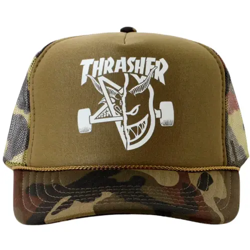 TRASHER X SPITFIRE CAP TRASH E BURN | CAMO