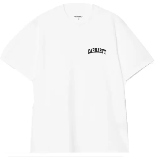 CARHATT WIP S/S UNIVERSITY T-SHIRT | WHITE