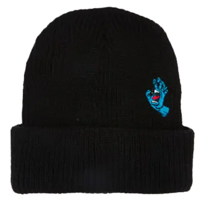 SANTA CRUZ BEANIE SCREAMING MINI HAND | BLACK