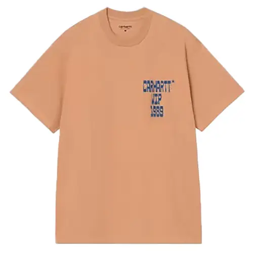 CARHARTT S/S BLOCKS T-SHIRT ORGANIC COTTON SINGLE JERSEY 200GM | PEANUT