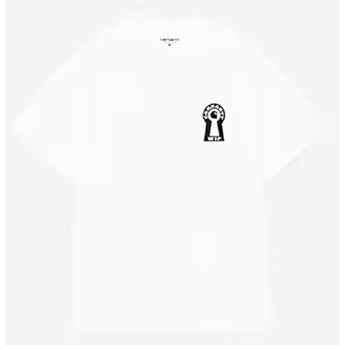 CARHARTT S/S LOCKED T-SHIRT ORGANIC COTTON SINGLE JERSEY | 175GM | WHITE