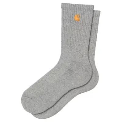 CARHARTT CHASE SOCKS 82/16/2% COTTON/POLYESTER | GREY HEATHER GOLD