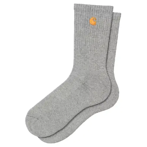 CARHARTT CHASE SOCKS 82/16/2% COTTON/POLYESTER | GREY HEATHER GOLD