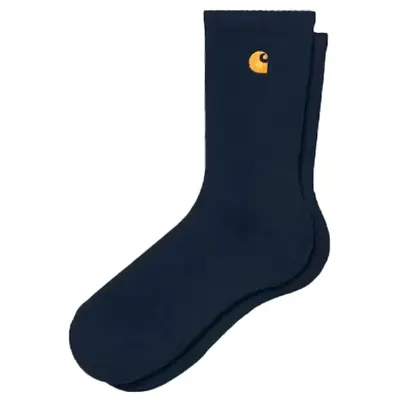 CARHARTT CHASE SOCKS 82/16/2% COTTON/ POLIESTER | DARK NAVY GOLD