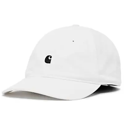 CARHARTT MADISON LOGO CAP COTTON TWILL 9.8 OZ | WHITE BLACK