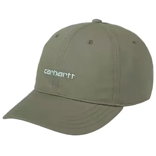 CARHARTT CANVAS SCRIPT CAP COTTON 7.7OZ | LEAF TOURMALINE