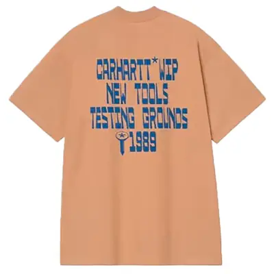CARHARTT S/S BLOCKS T-SHIRT ORGANIC COTTON SINGLE JERSEY 200GM | PEANUT