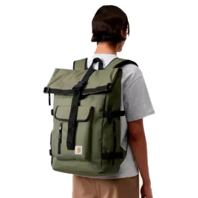 CARHARTT PHILIS BACKPACK RECYCLED POLYESTER CANVAS 11.25OZ LEAF