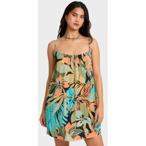 BILLABONG VESTIDO BEACH SONG PRINTED MINI | BLACK MULTI