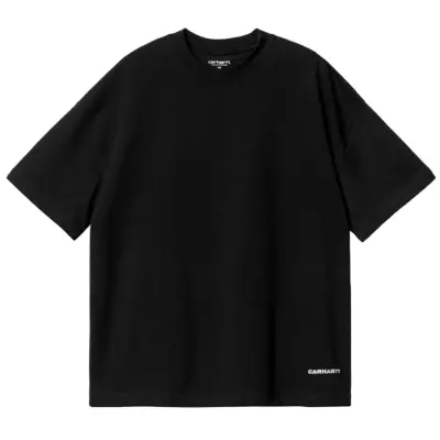 CARHARTT S/S SCRIPT T-SHIRT 100% ORGANIC COTTON SINGLE JERSEY 230GM | BLACK WHITE