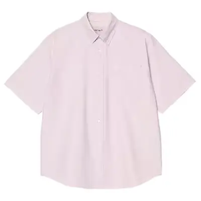 CARHARTT S/S BRAXTON SHIRT COTTON OXFORD 4.7OZ | GENTLE PURPLE WAX