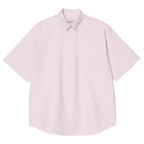 CARHARTT S/S BRAXTON SHIRT COTTON OXFORD 4.7OZ | GENTLE PURPLE WAX
