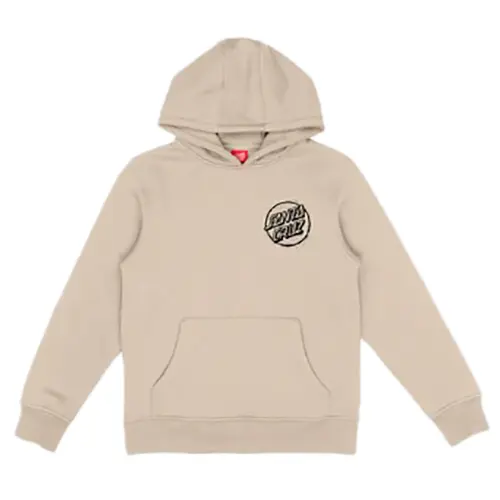 SANTA CRUZ YOUTH HOOD STAMPED OPUS CAMO | CHALK