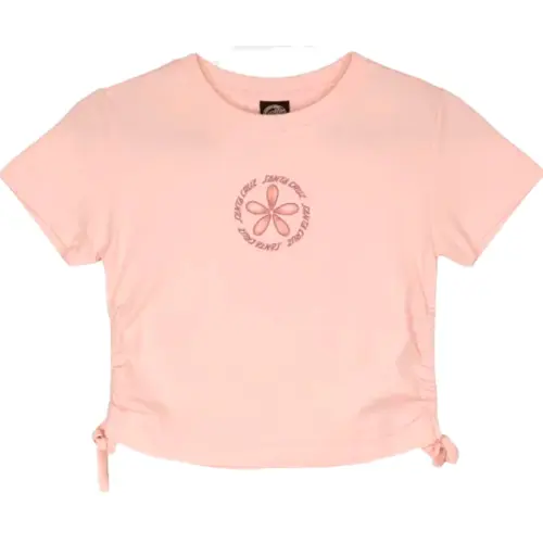 SANTA CRUZ WOMANS T-SHIRT RINGED FLOWER TIE | CANDY FLOSS