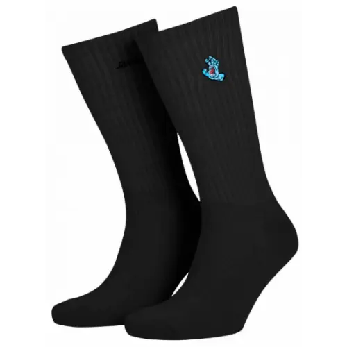 SANTA CRUZ SOCKS SCREAMING MINI HAND | BLACK
