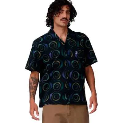 SANTA CRUZ SHIRT VERTIGO SS HAZE | BLACK