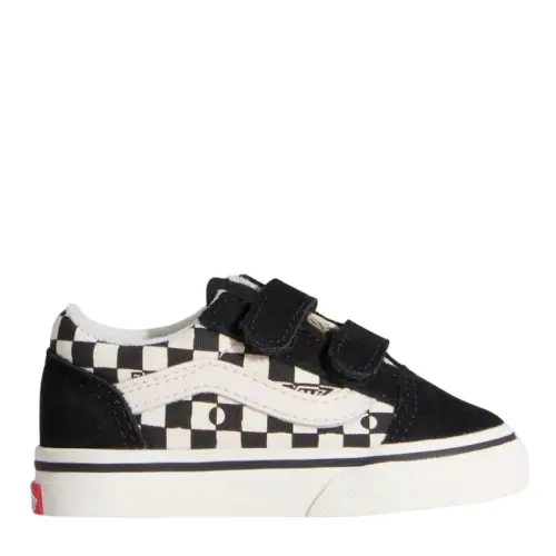VANS OLD SKOOL V GEO CHECK BLACK