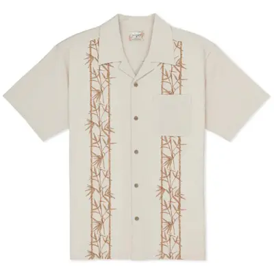 HURLEY SANO COMP EMBROIDERED SS | BONE