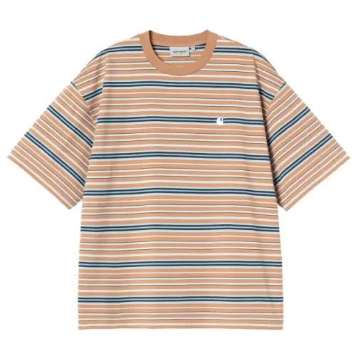 CARHARTT WIP S/S ZANE T-SHIRT | ZANE STRIPE / PEANUT