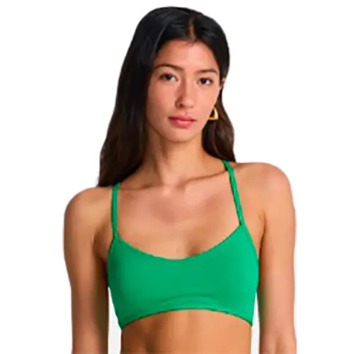BILLABONG BIKINI TOP SOL SEARCHER LACE UP TRILET | SUMMER GREEN