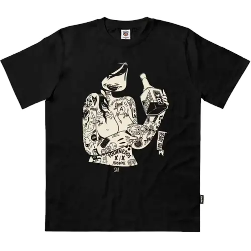 THE DUDES SAT CLASSIC T-SHIRT STANDART | BLACK