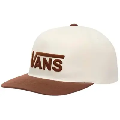 VANS MENS HATS DROP V LOGO SNAPBACK | VINTAGE COCOA
