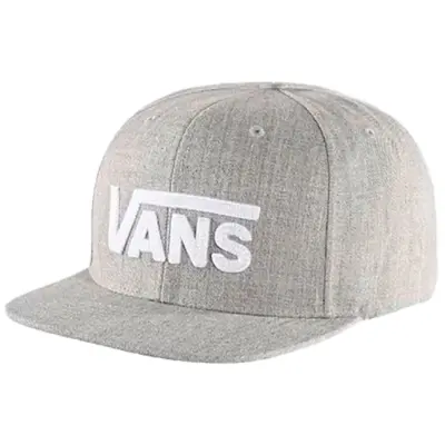 VANS MENS HAT DROP V LOGO SNAPBACK | CEMENT HEATHER