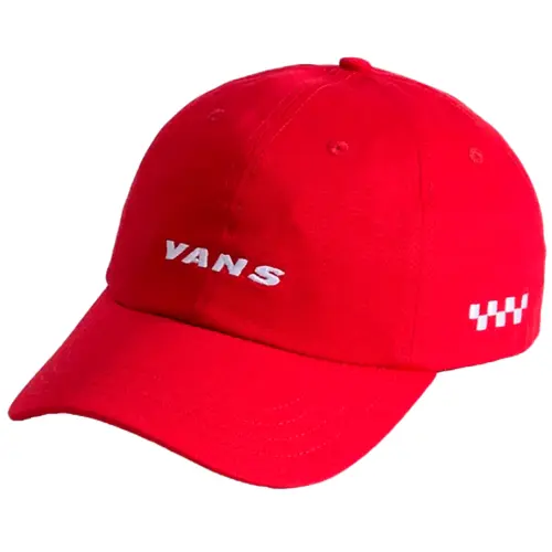 VANS MENS HATS CHECK SIDE CURVED BILL JOCKEY | RACING RED