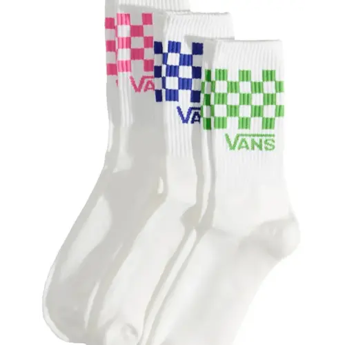VANS ACCESSORIES MENS SOCKS CLASSIC CHECK CREW CHECKERBOARD | PINK FIZZ