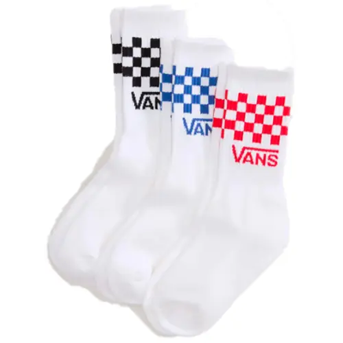 VANS ACCESSORIES SOCKS CLASSIC CHECK CREW CHECKERBOARD | WHITE
