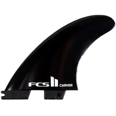 FCS II QUILHA CARVER BLACK LARGE TRI GLASS FLEX | BLACK