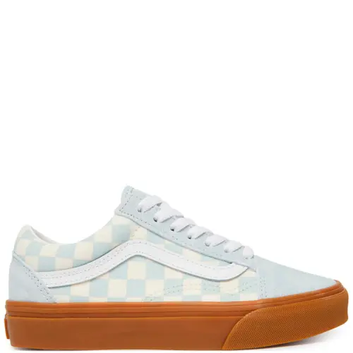 VANS OLD SKOOL GUM CHECK BLUE
