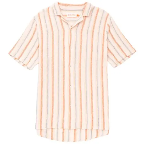 REVOLUTION SHORT SLEEVED CUBAN SHIRT | OFF WHITE